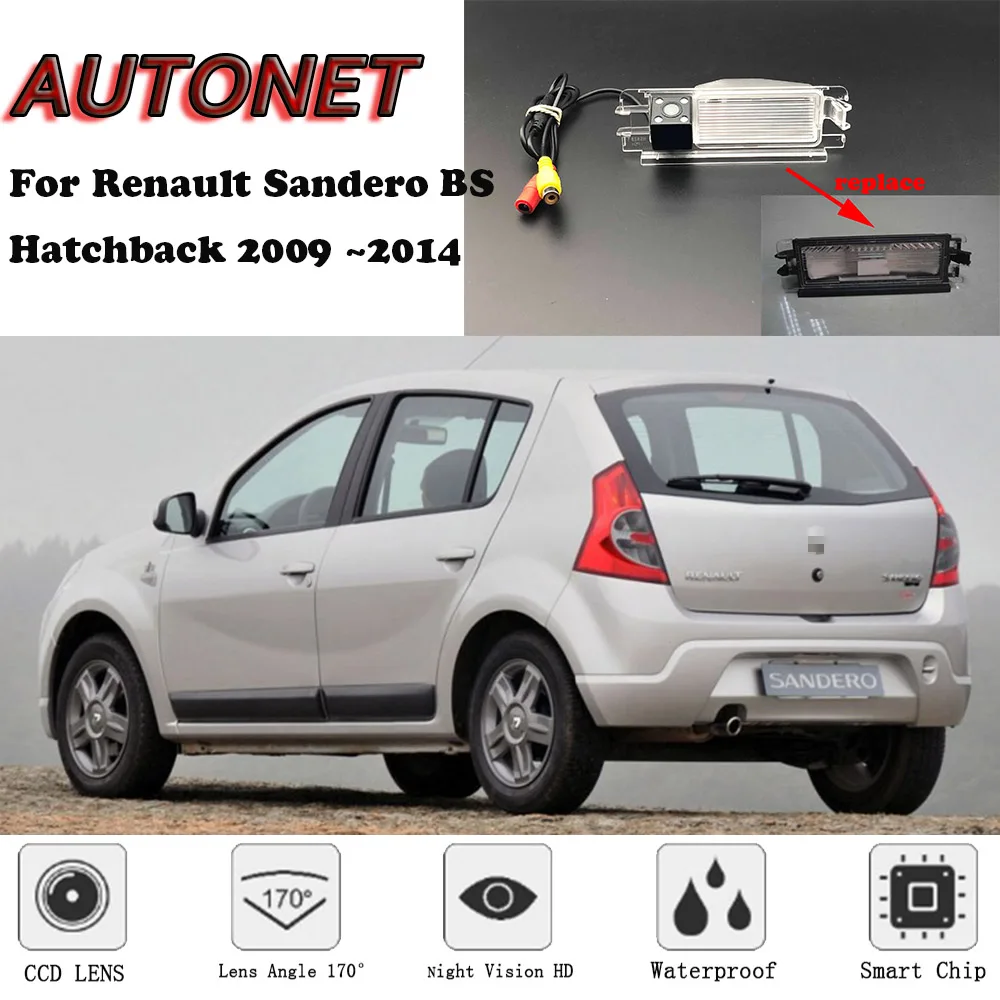 Автомобильная камера заднего вида для Renault Sandero BS Hatchback 2009 2010 2011 2012 2013