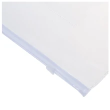 PPYY-белый прозрачный Размеры A5 Бумага ползунок застежка папки сумки для файлов 20 шт