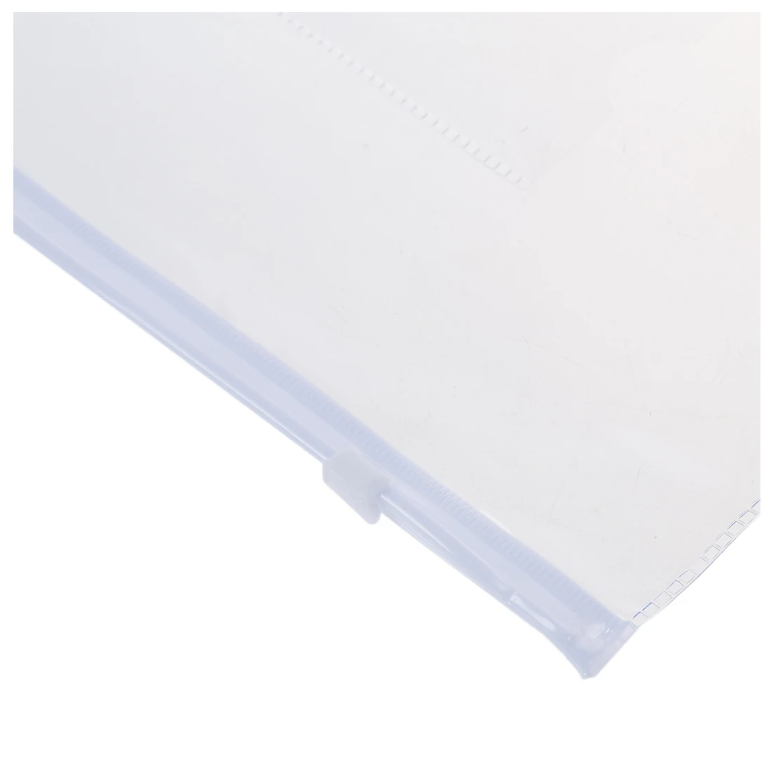 PPYY NEW White Clear Size A5 Paper Slider Zip Closure Folders Files