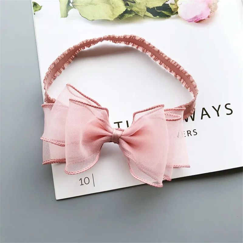 Baby Girl Accessories Lace Bow Flower Headband Bow knot Party Princess Dress Decoration High Quality