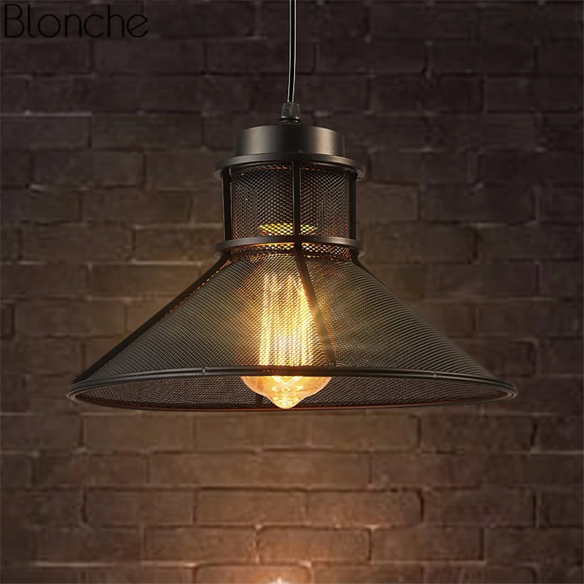 Винтаж подвесные светильники чистая Рог Hanglamp светодио дный подвесной светильник Лофт ретро гладить светильники для ресторана светильники