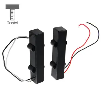 

Tooyful 2PCS 5 String Electric Bass Guitar Pickups for Jazz JB Bass Black