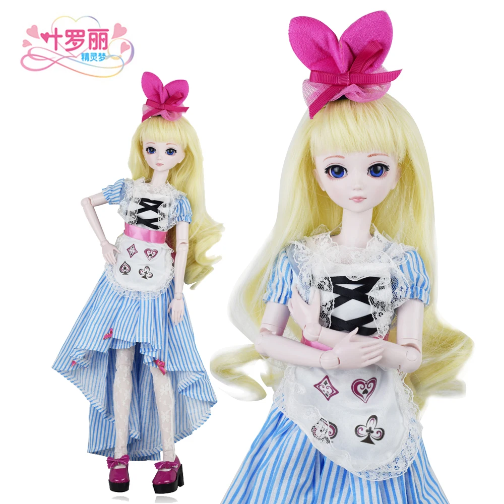 18 &quotполный набор + макияж дюймов Алиса елуоли Ночная Лолита 1/4 BJD кукла 45 см 19