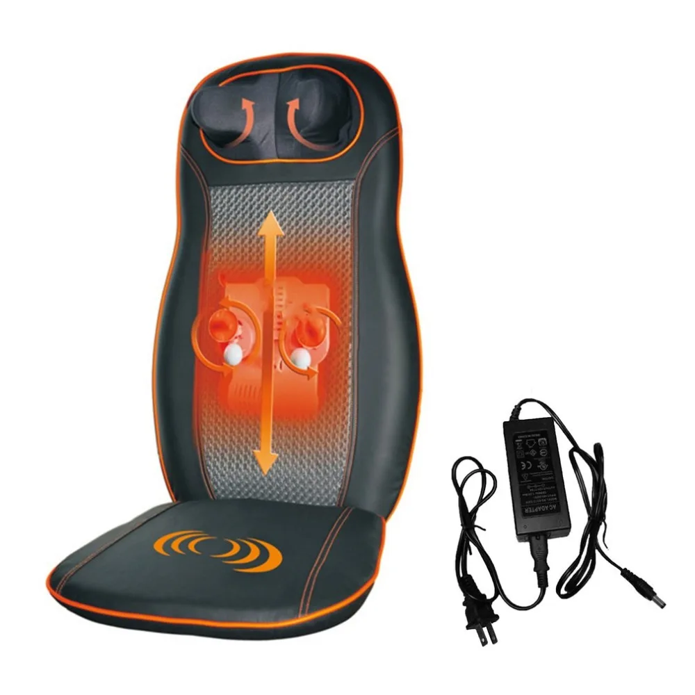Full Car Seat Massager Cushion Chair Pad with Heating & Vibrating Back