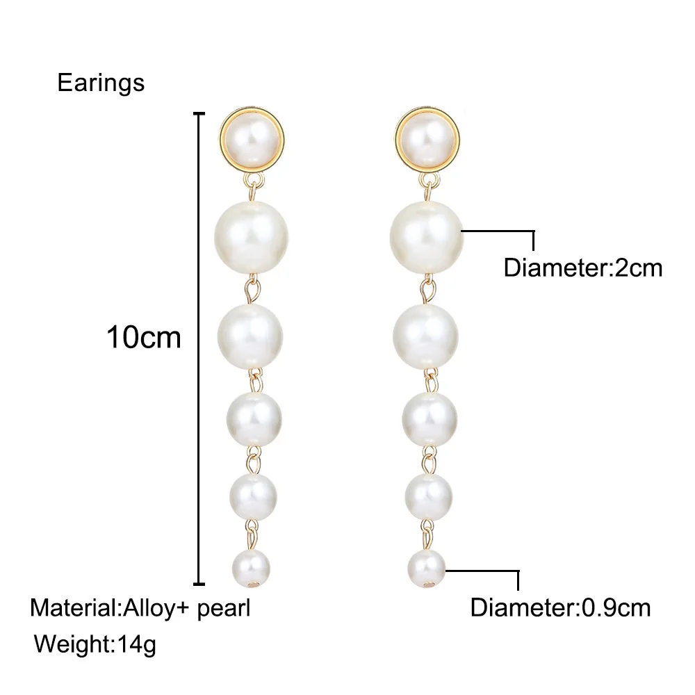 Fashion-Imitation-Pearl-Big-Round-Ball-Drop-Earrings-for-Women-Girl-Long-Simple-Tassel-Earring-Party
