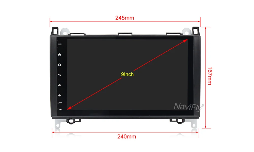 Clearance NaviFly Car multimedia Player for Mercedes/Benz/Sprinter/B200/B-class/W245/B170/W209/W169/Vito Android 8.0 4GB RAM 32GB ROM 8