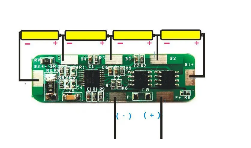 4A-5A PCB     4  18650 -   4S