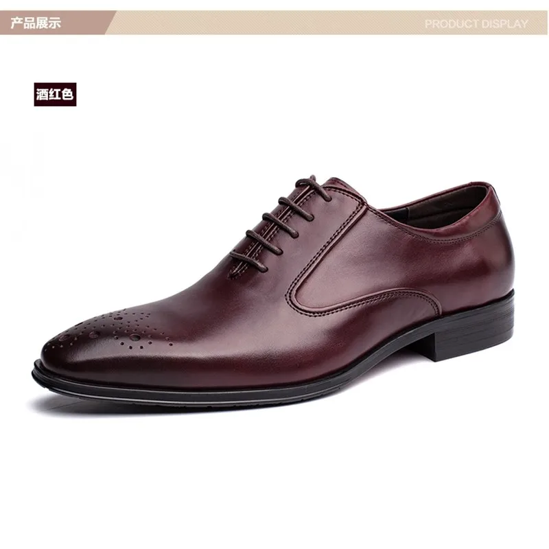 Горячее! Итальянские новые стильные роскошные свадебные туфли из натуральной кожи, деловые брендовые туфли, оксфорды, мужская обувь, размеры 38-44, QD33-TK11