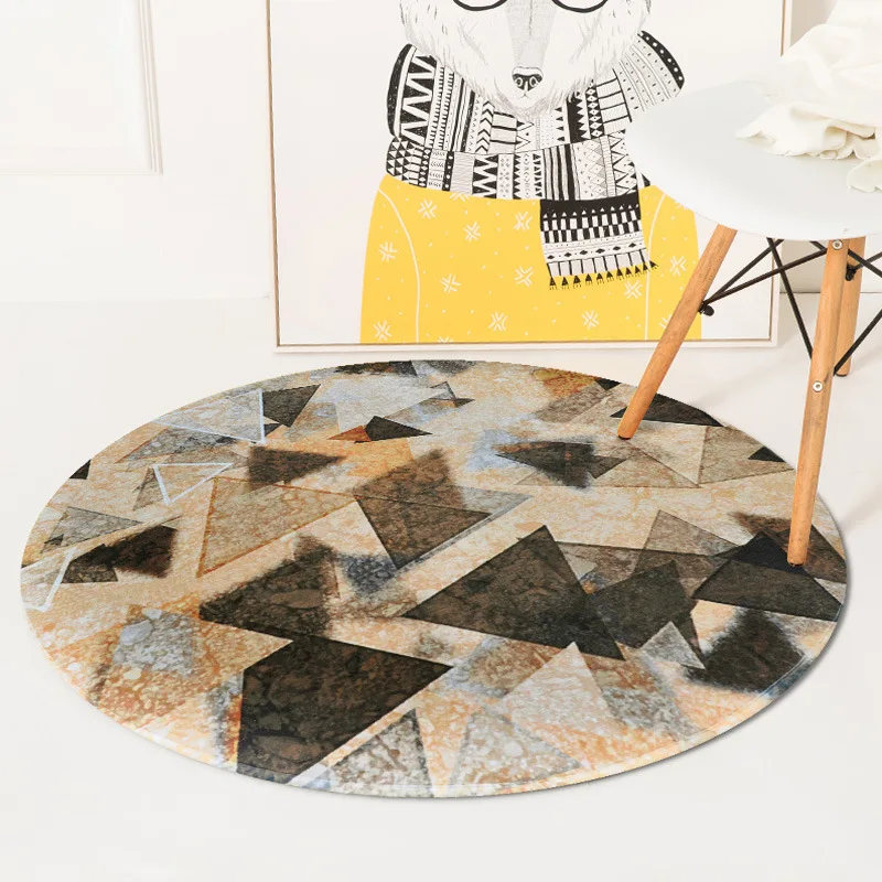 LOUTASI Geometric Round Carpet Carpet for Living Room Computer Chair Table Floor Mat Kids Tent Area Rug Cloakroom Rugs Carpets LOUTASI Geometric Round Carpet Carpet for Living Room Computer Chair Table Floor Mat Kids Tent Area Rug Cloakroom Rugs Carpets