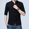Tradictional Chinese Clothing For Men Half Sleeve Cotton Linen Chinese Style Shirts  Kung Fu Tai Chi Tang Suit Style Tops CN-026 ► Photo 3/4