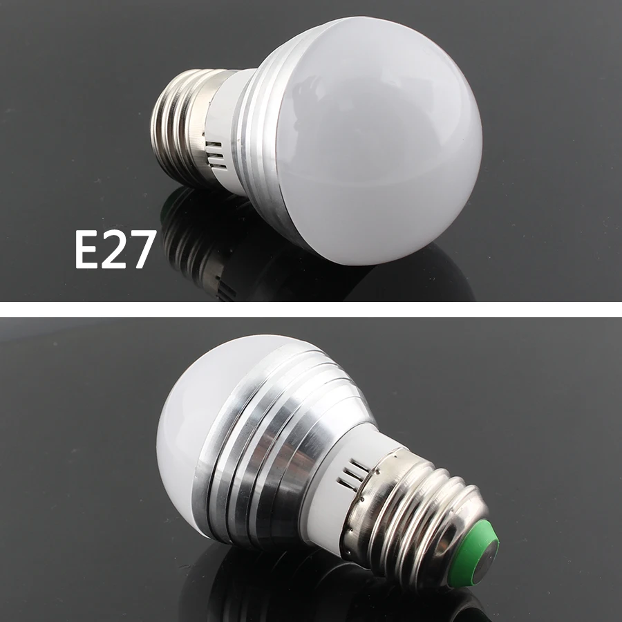 Светодиодная лампа E27/E14/RGB с 24 клавишным пультом дистанционного управления 12