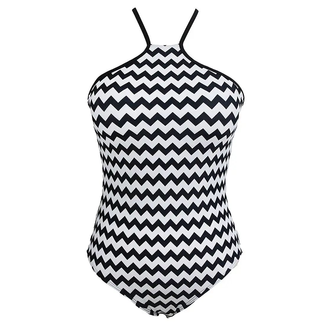 Buy Women Floral Printed High Neck One Piece Backless