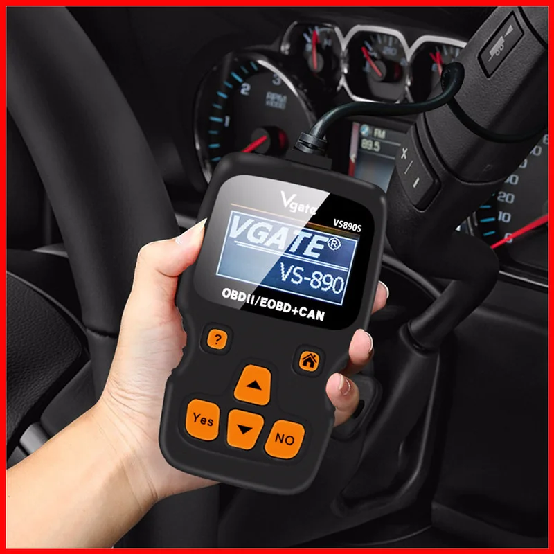 VGATE VS 890S считыватель кодов/Авто неисправность OBD2 EOBD+ Can Диагностический Сканер Поддержка многоязычный инструмент для диагностического сканирования автомобиля для двигателя