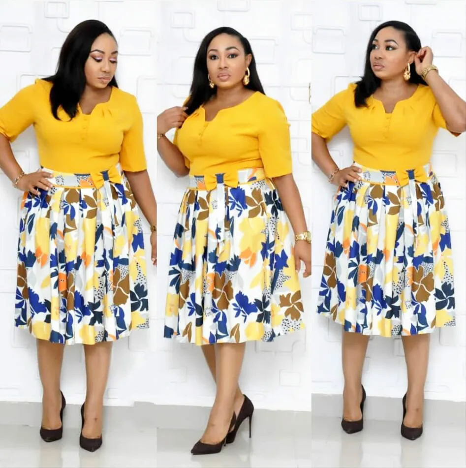 

2019 new summer sexy fashion style african women printing plus size dress L-3XL