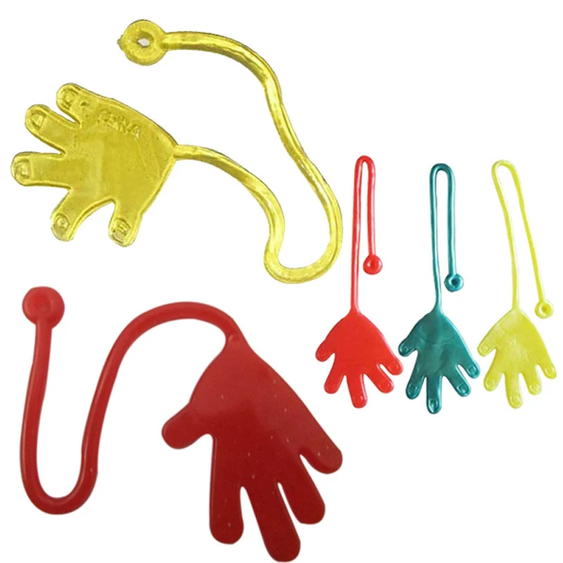 

10 Pieces Kids Sticky Hands Toys for Children Funny Jokes Trick Toys Party Preschool Supplies Anti stress Games Boys Girls Gifts