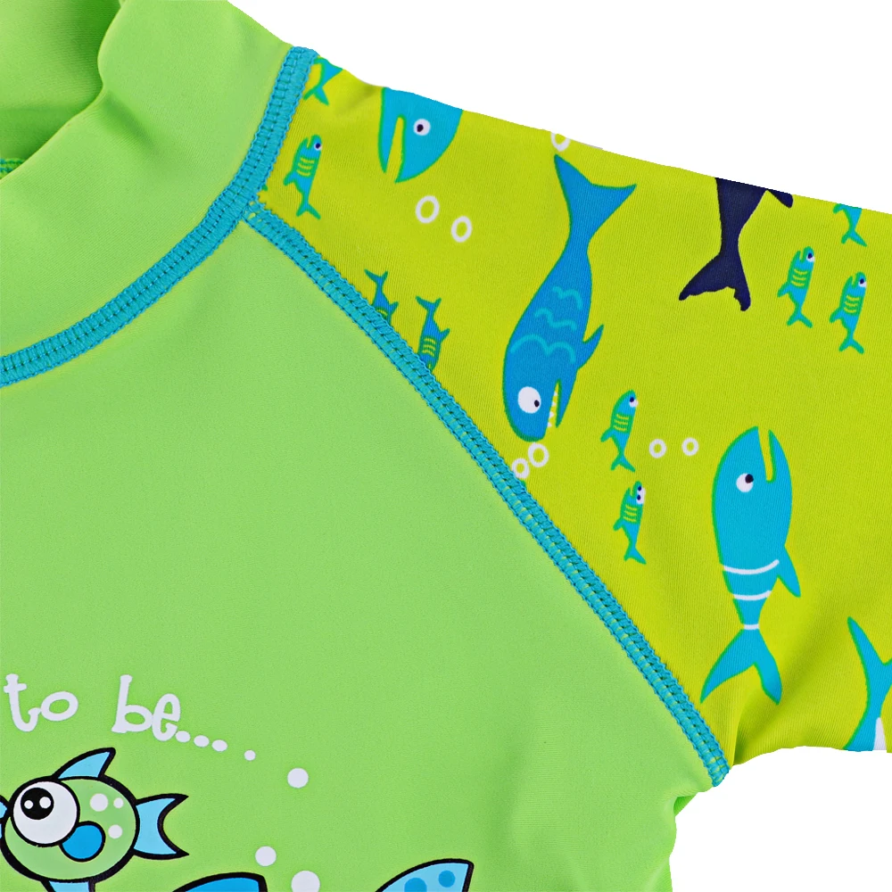 От 3 до 10 лет Мальчики Купальники из двух купальник дети мультфильм с изображением акулы UPF50+ мальчик ванный комплект лайкра Плавание Одежда детская