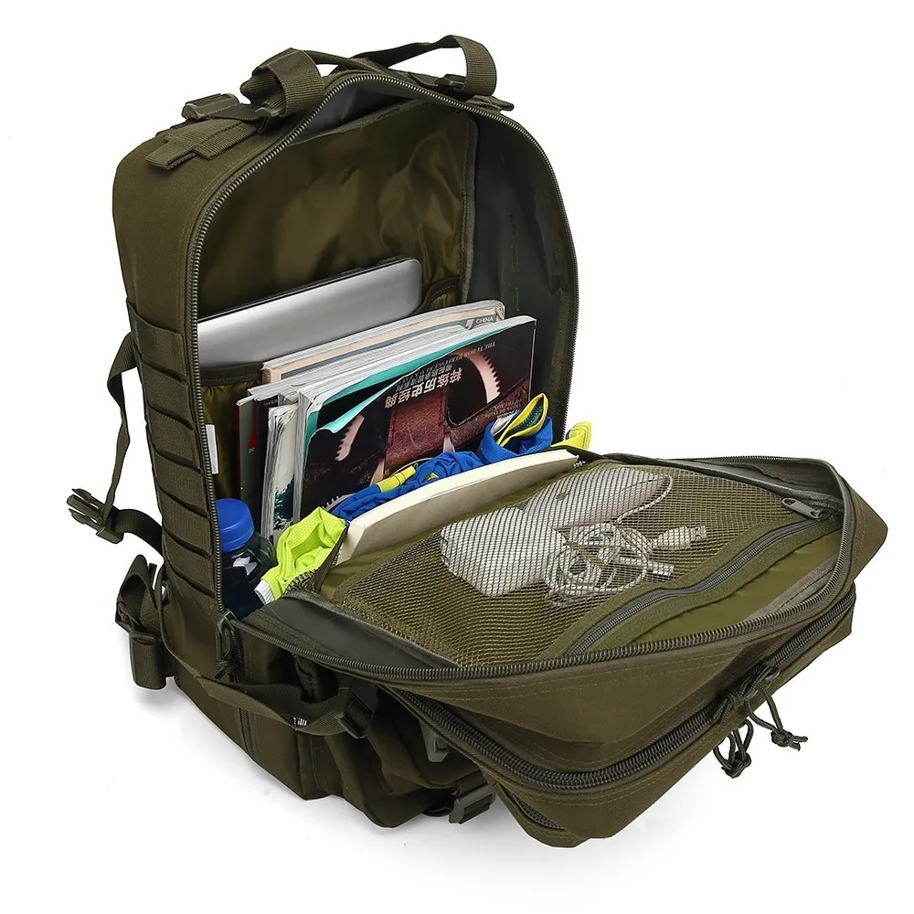  45L Large Capacity Man Army Tactical Backpacks Military Assault Bags Outdoor 3P EDC Molle Pack For  - 32934843904