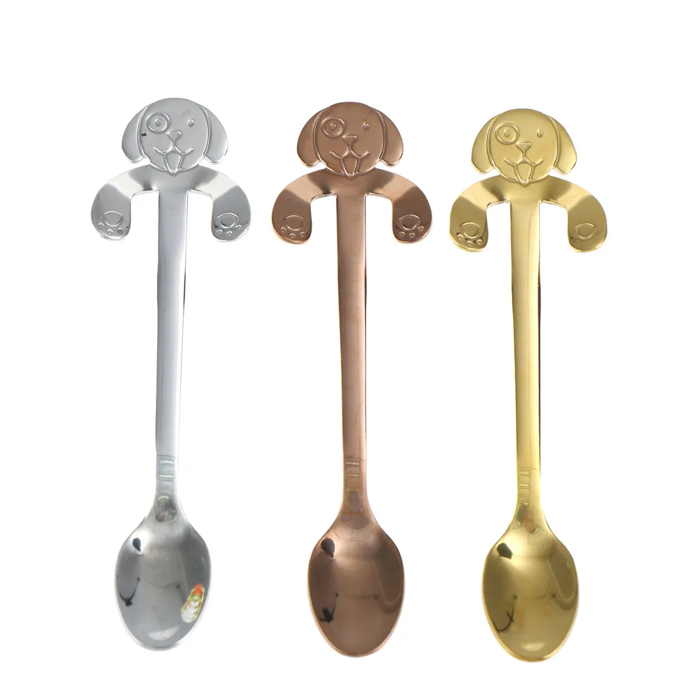 

Stainless Steel Cartoon Cat Spoons Creative Ice Cream Dessert Coffee Tea Stirring Spoon Tableware Kitchen Tool