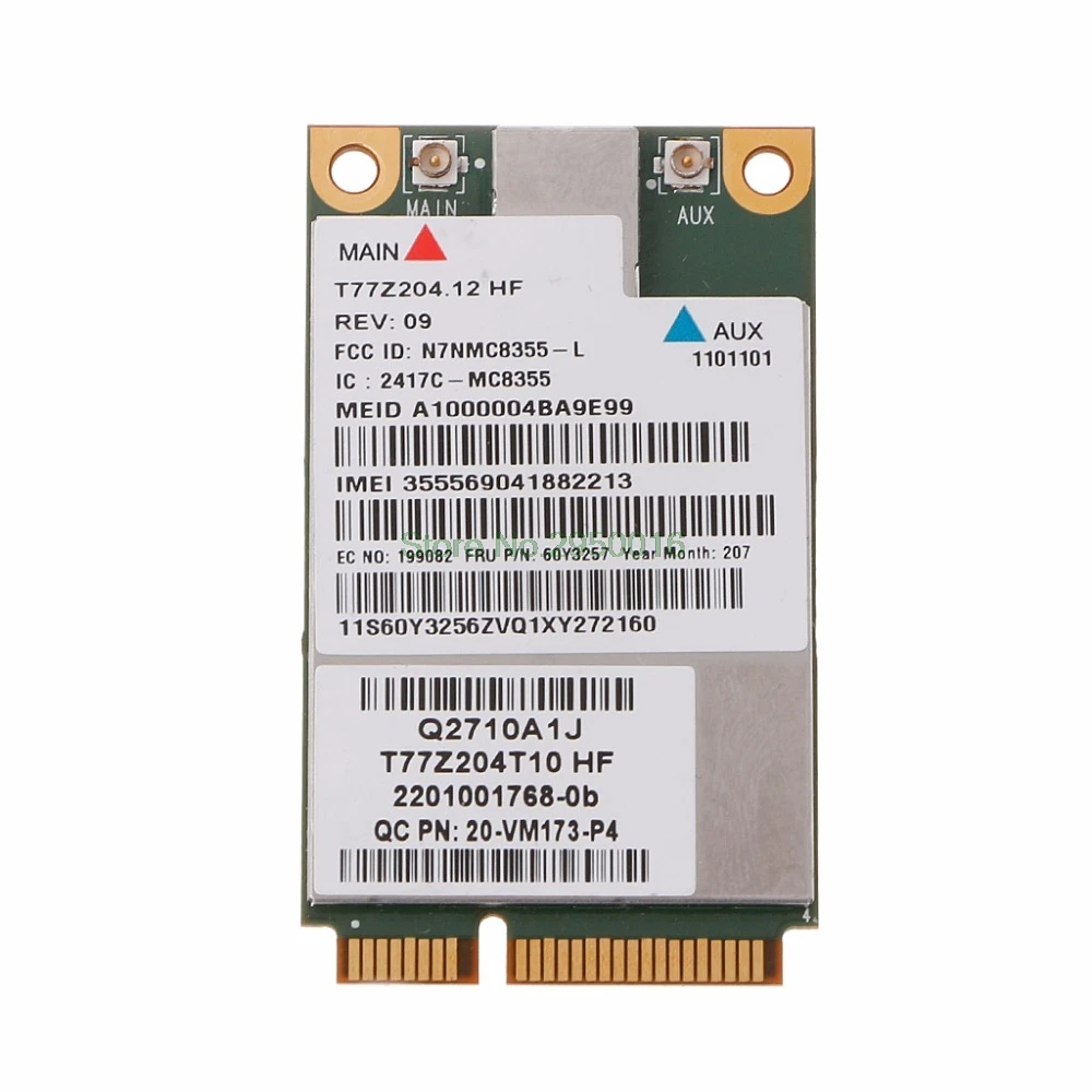 60Y3257 Gobi3000 MC8355 3g WWAN карты gps для lenovo Thinkpad W530 X230 T420 X220 C26