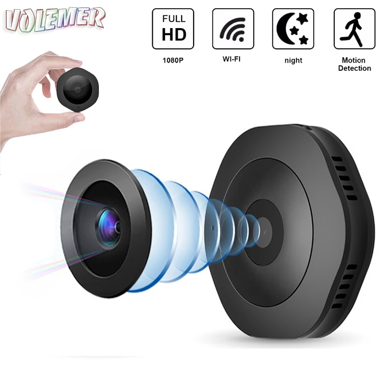 

Volemer H6 Mini Wifi Camera Support App Remote Control HD 1080P IR Night Vision Home Surveillance Mobile Monitoring Micro Camera