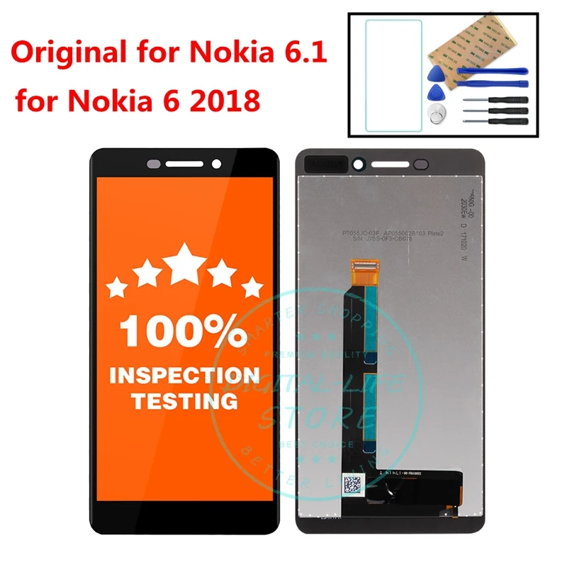 Original for Nokia 6.1 Screen LCD Display Touch 5.5" Digitizer Assembly
