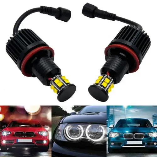  12 V Angel Eyes H8 120W LED Car Headligh Marker Halo Light For E82 E90 E92 E60 E61 E63 E89 X6 - 32964143417