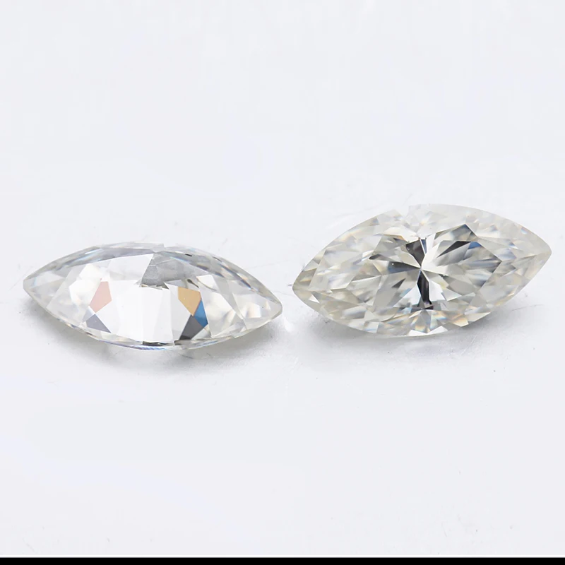 

Starsgem MOISSANITES IJK color 4*8mm 0.5ct marquise shape moissanites stone for jewelry making tested positive