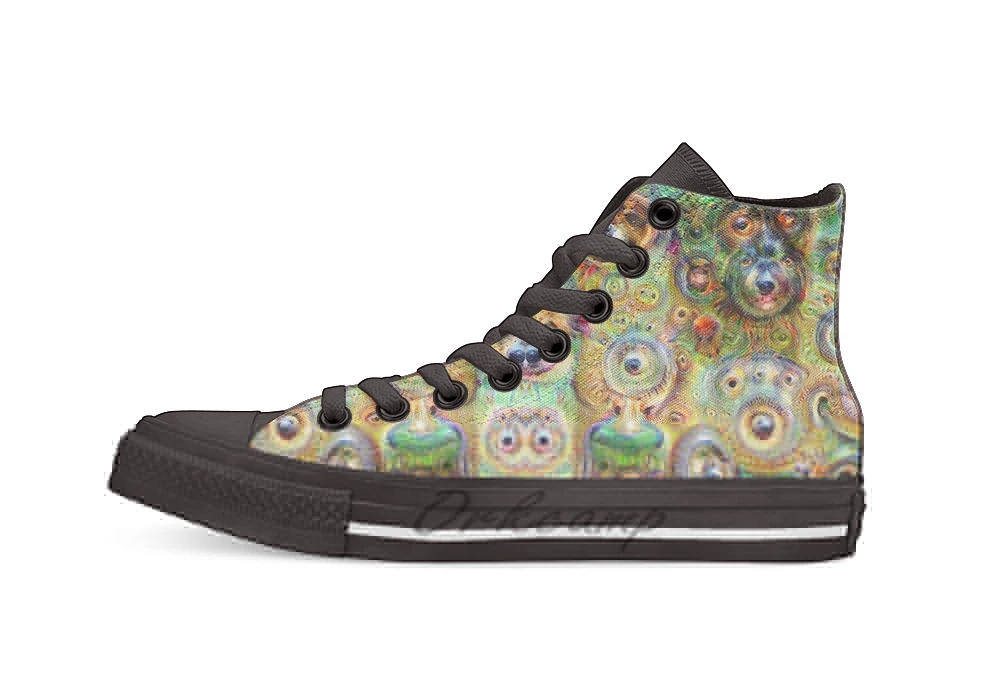 

Deep Dream Unisex High Top Canvas flat Casual Custom shoes Drop Shipping