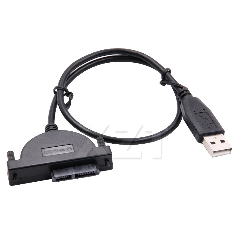 

Newest USB 2.0 to Mini Sata II 7+6 13Pin Adapter Converter Cable Screws style for Laptop CD/DVD ROM Drive