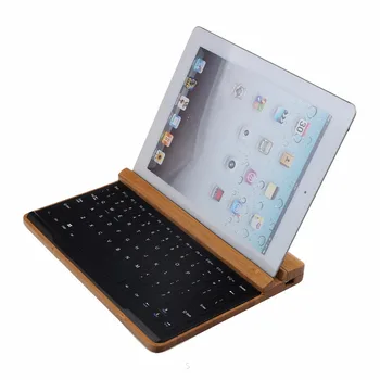 

Fashion Bamboo Bluetooth keyboard for 9.7 Ipad air Tablet PC for Ipad 5 4 3 2 keyboard