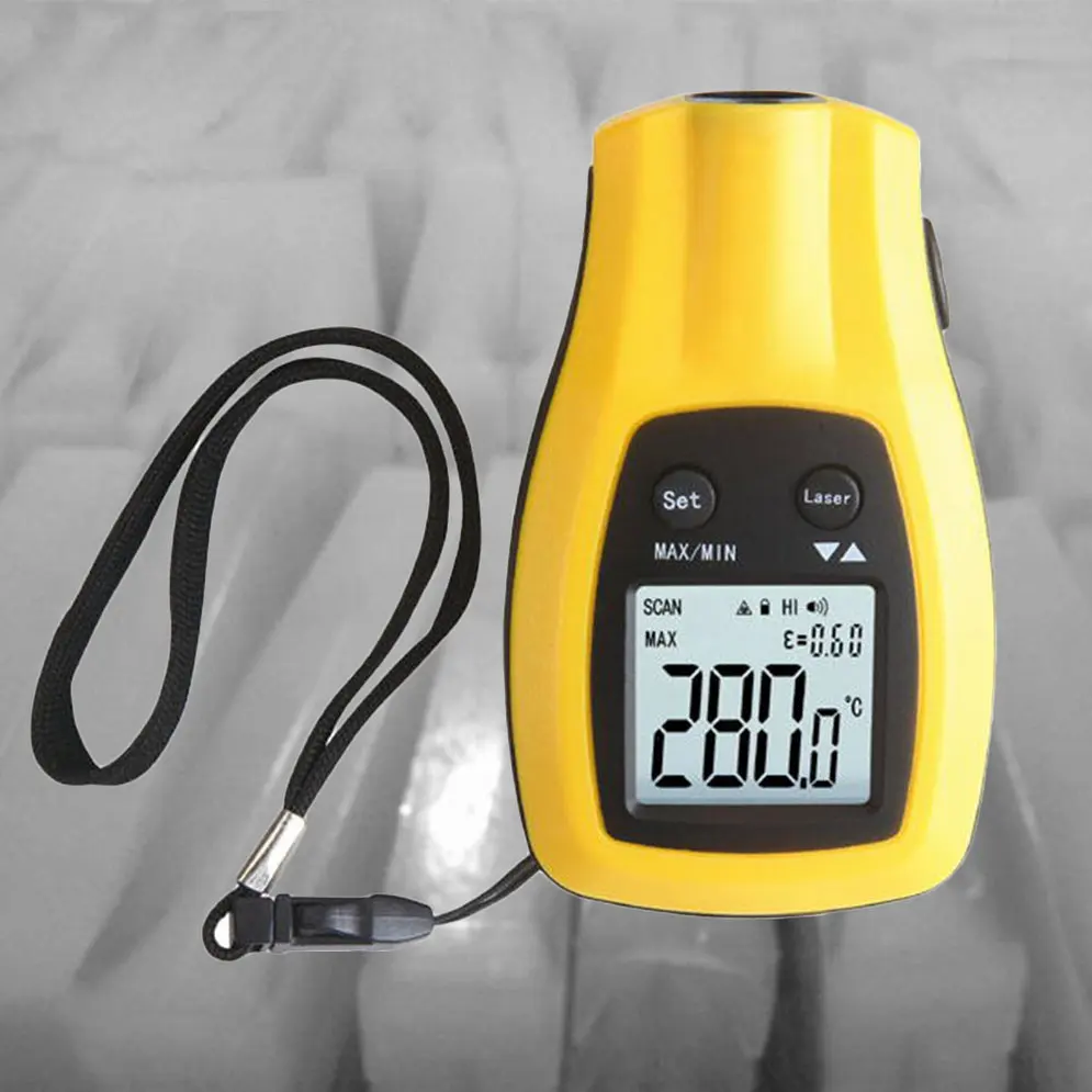 Image 2016 NEW HT 290 Household Mini Portable IR Thermometer LCD Display Digital Non contact Infrared Thermometer Easy Carry
