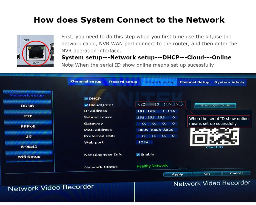 4CH 1080P Беспроводной NVR Наборы 7 дюймов ЖК-дисплей Дисплей 2MP HD открытый IP Камера домашней безопасности Системы наблюдения Наборы Wi-Fi Камера комплект