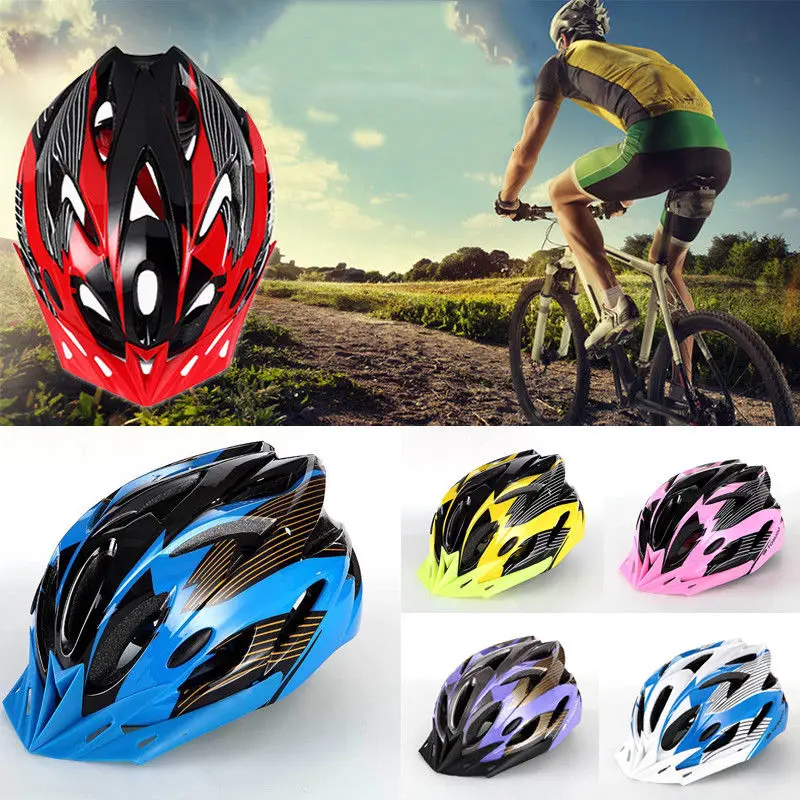 Details about   Rechargeable Light integrated helmet Mountain Road Bike Man Women Helmet Adjust 