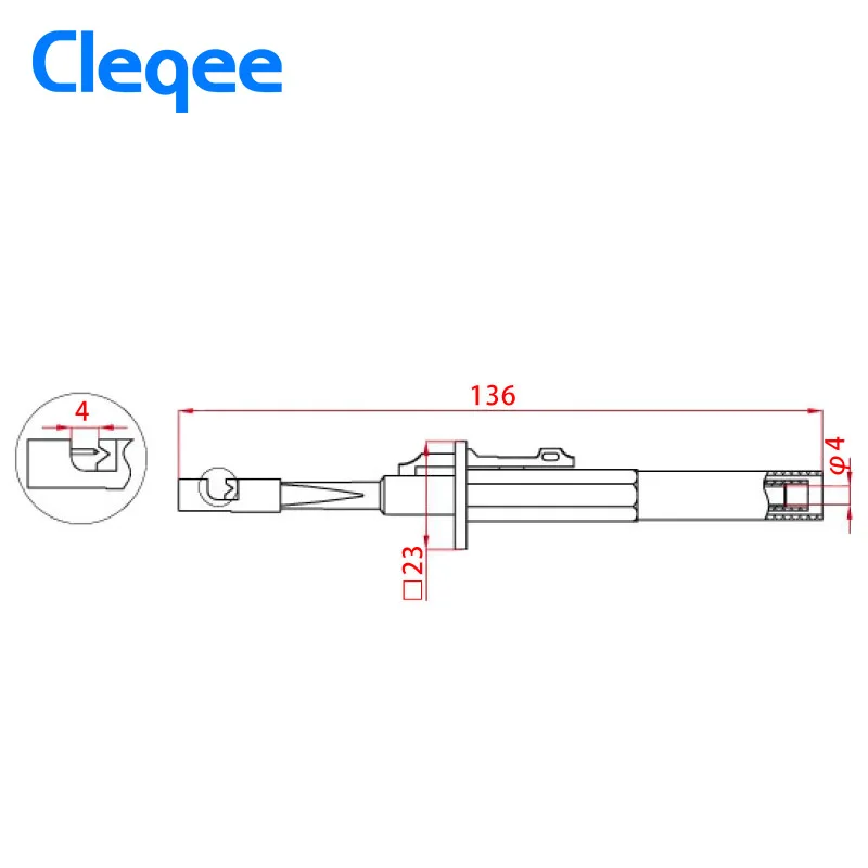 2018 Cleqee P5006 2 шт./компл. набор тестовых зажимов для пирсинга изоляции зонды