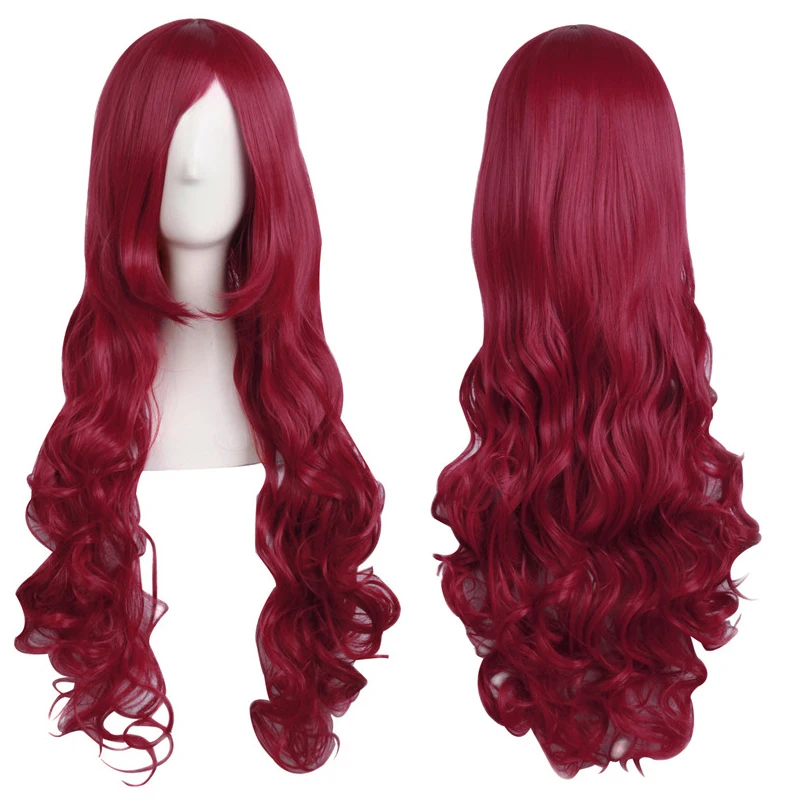 MapofBeauty, парики для косплея, свободные волны, для женщин, 29 цветов, черный, розовый, золотой, красный, синий, вечерние, синтетические волосы, термостойкие волосы