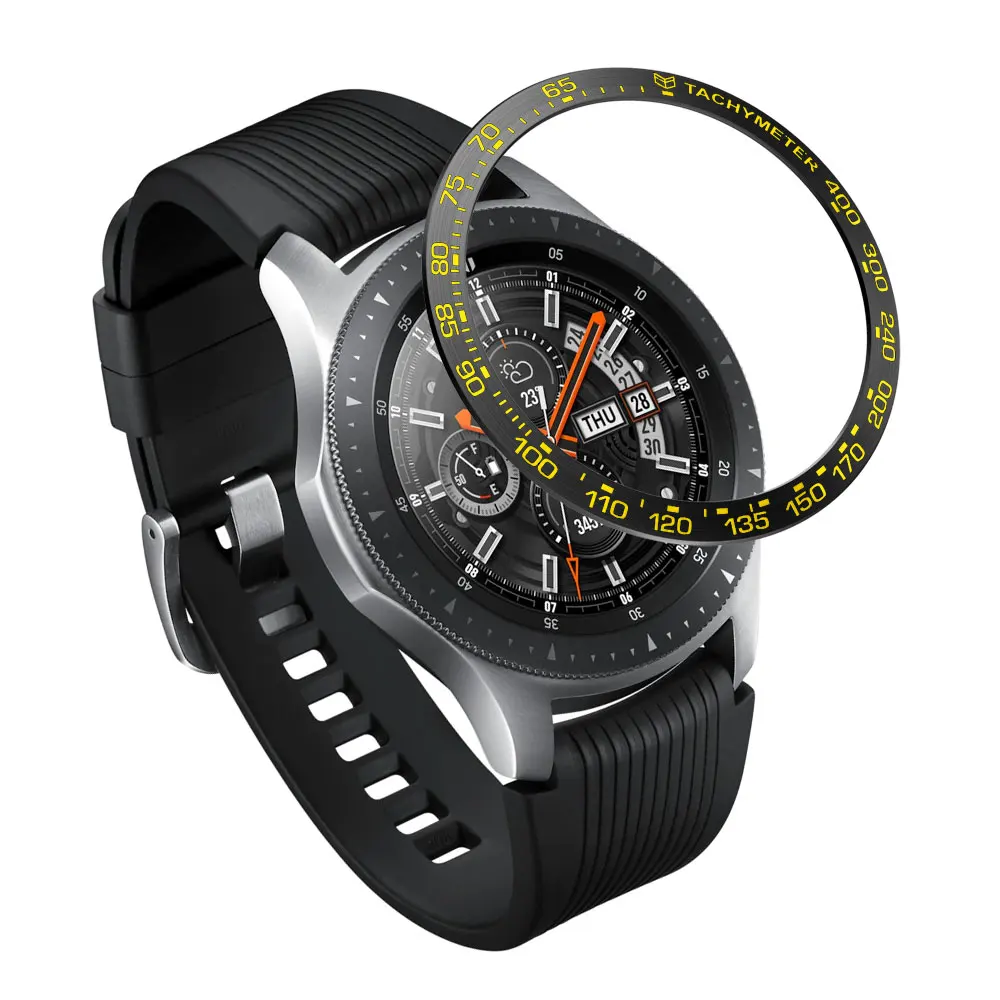 Крышка smartwatch из нержавеющей стали для samsung Galaxy Watch 46 мм/42 мм/gear s3 frontier Dial ободок кольцо клеющаяся крышка против царапин