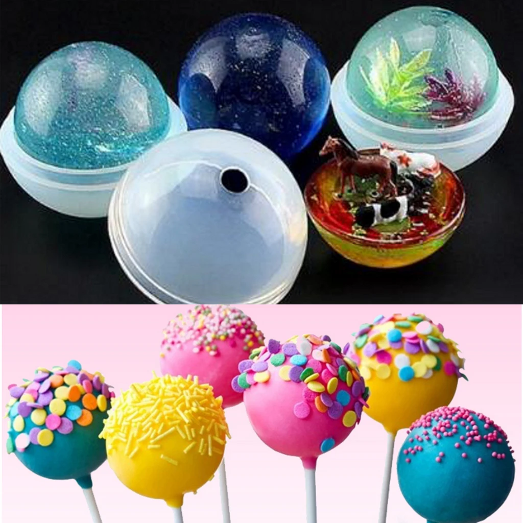 DIY Silicone Sphere Ball Mold Resin Epoxy Casting Mold Jewelry Making Tool Mould