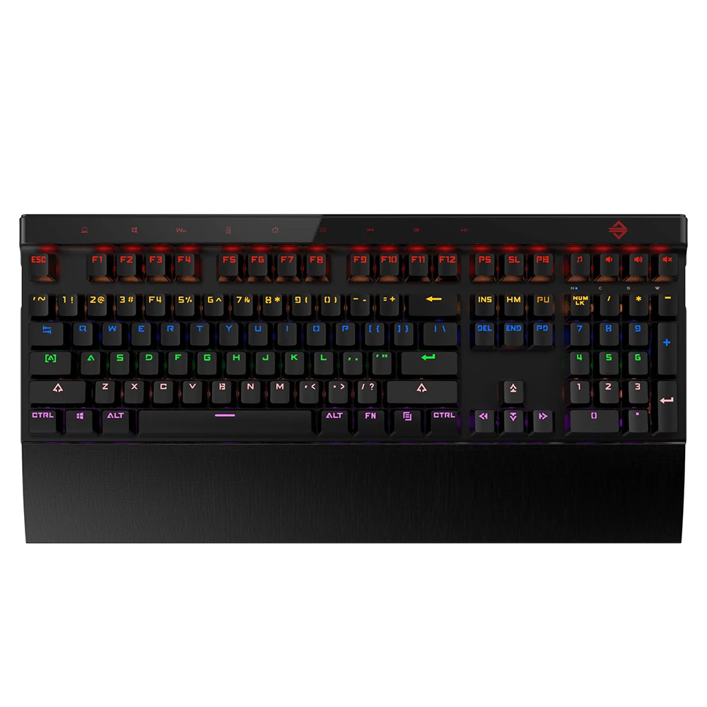 

AJAZZ Mechanical Gaming Keyboard Black Switch N-Key Rollover 108 Keys 9 Touch Keys Colorful Light Effect Programmable Buttons