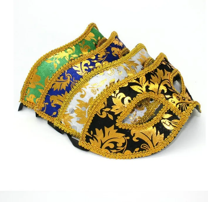 

Sexy Men Women Masquerade Costume Venetian Masquerade Mask Halloween Prom Carnival Fancy Flannel Half Face Eye Mask