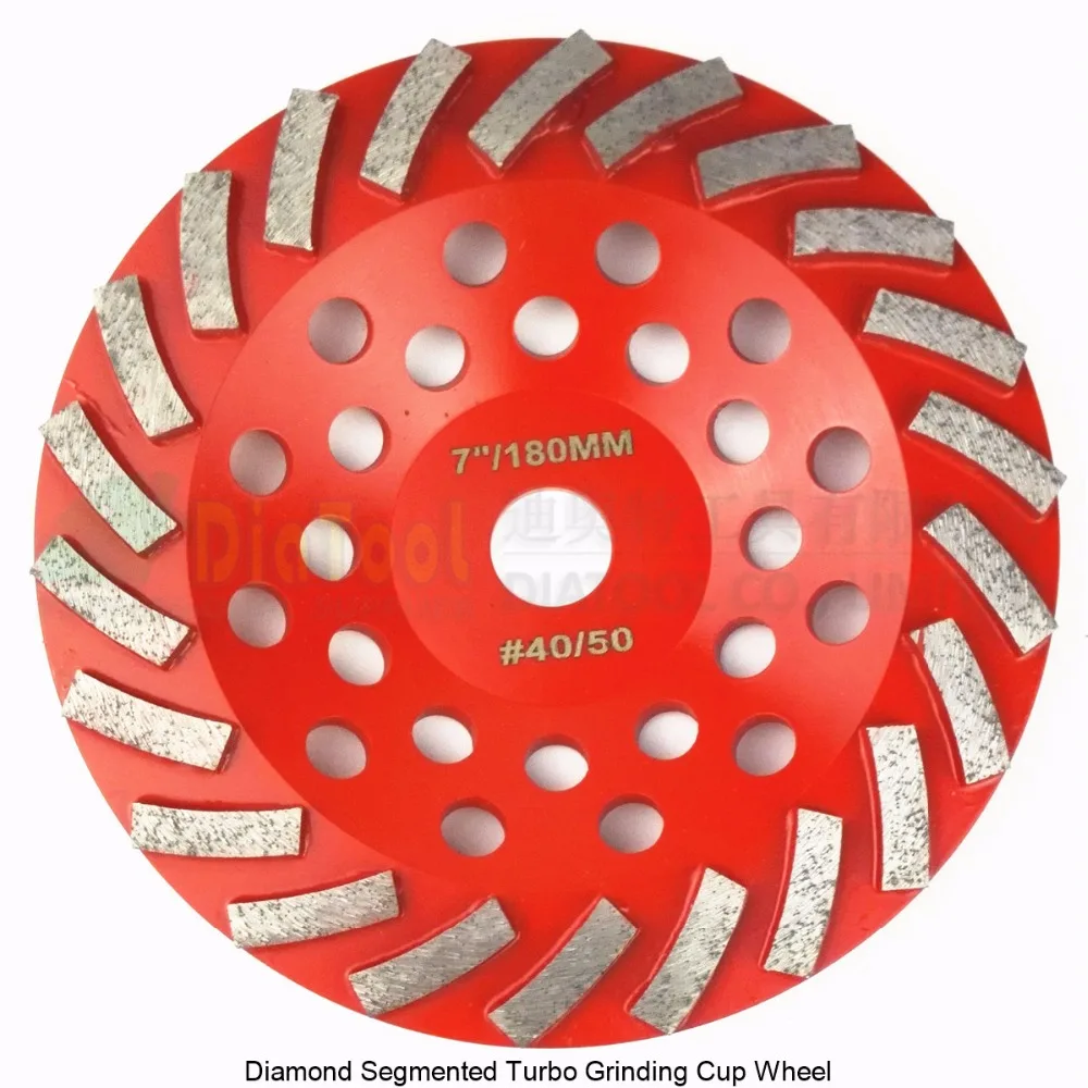 DIATOOL 180mm Diamond Grinding Cup Wheel For Construction Material, 7