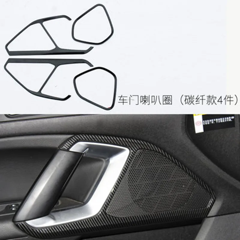

Free shipping 4pcs/lot Door sound cover for 2014 2015 2016 2018 2019 Peugeot 408 car Accessories