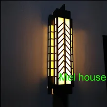 Традиционные китайцы открытый настенный светильник ворота входная дверь настенное бра светодиодный Водонепроницаемый бра вилла сад наружного освещения Наружные прожекторы декоративные садовые фонари