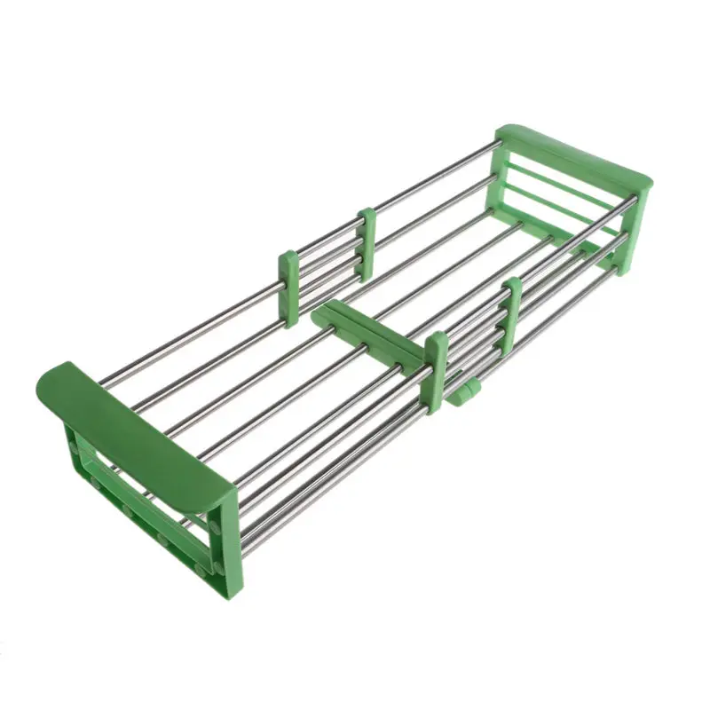 2018 Newest Stainless Steel Dish Drying Rack Drainer Kitchen Holder Tray Organizer Storage 4 Colors