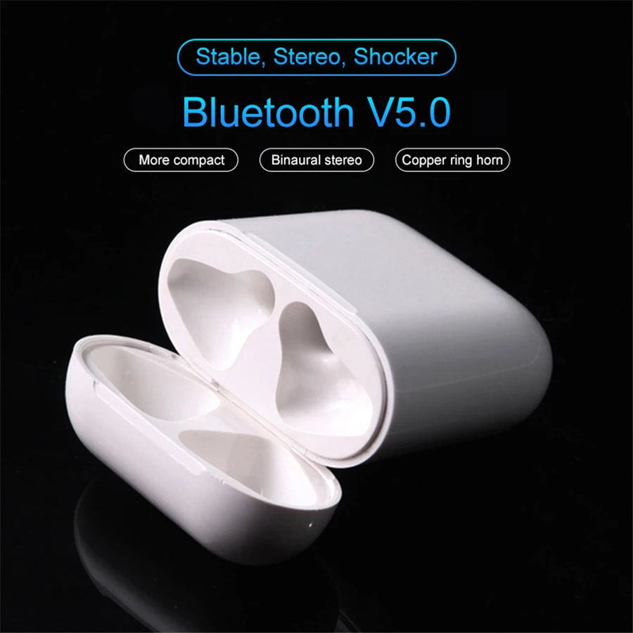 New i60 TWS True Wireless Bluetooth 5.0 V5 Earphone Headset Earbuds Ear buds Pk i10 i30 i12 i9s i80 i 60 TWS i60tws 6D Bass