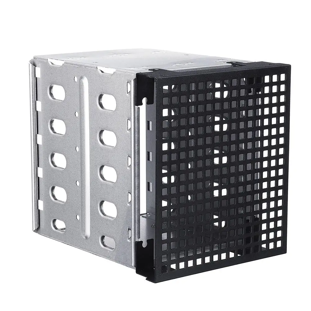 

5 Slots 3.5 inch 3.5" SATA SAS HDD Cage Rack Hard Driver Tray Caddy with Fan Space