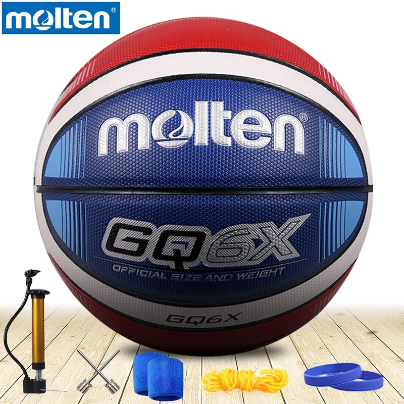 Баскетбольный мяч из расплавленного полиуретана GQ6X/gq5x, бренд, высокое качество, Официальный баскетбольный мяч из расплавленного полиуретана, Размер 6/5