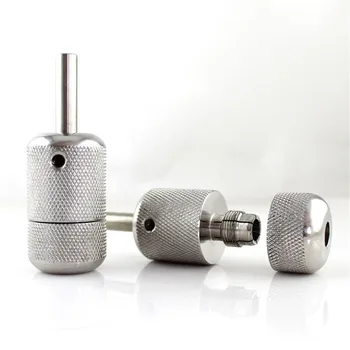 

30MM Tattoo Stainless Steel Auto Lock Grip With Back Stem Tattoo Grips Supply Free Shipping