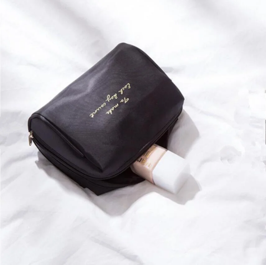  UOSC Women Cosmetic Bag Travel Make Up Solid Bags Fashion Ladies Makeup Pouch Neceser Organizer Kit - 33013292400