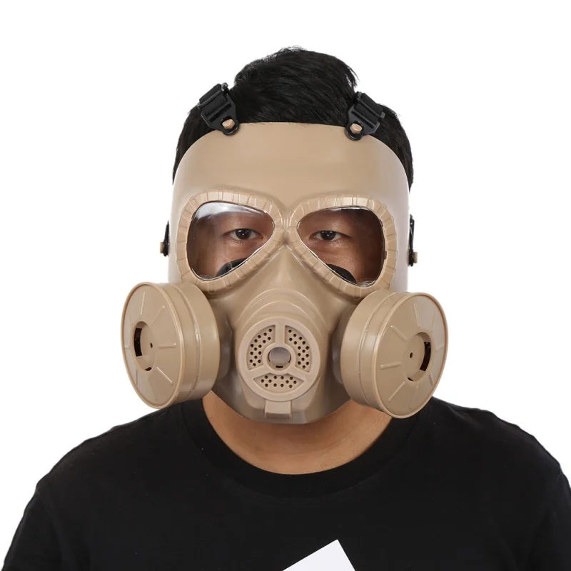 Мужская игра защитный шлем противогаз Военная Экипировка и двойные вентиляторы для CS Пейнтбол тактическая армейская маска для лица Rn