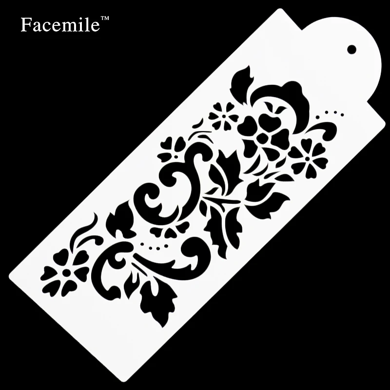 4 шт. трафареты для украшения торта в виде цветка сливы|spray stencil|dessert decorationdiy mold |